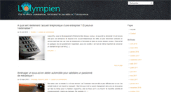 Desktop Screenshot of lolympien.fr